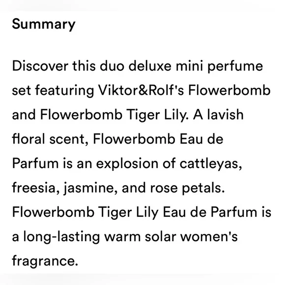 Viktor & Rolf Flowerbomb and Flowerbomb Tiger Lily Duo Travel Set-NIB 🌸 - Picture 4 of 6